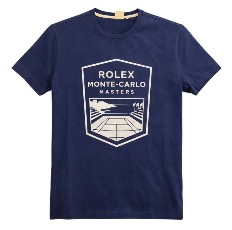 Monte-Carlo Rolex Masters Logo Print - navy