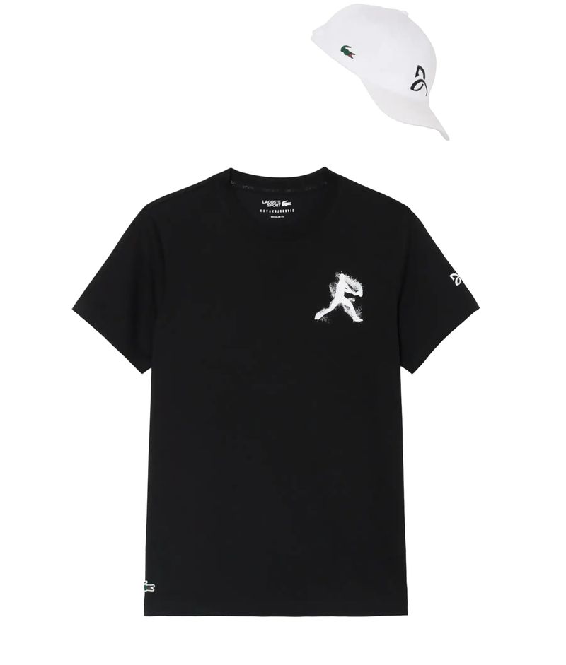 Męski t-shirt Lacoste Tennis x Novak Djokovic Pack - black