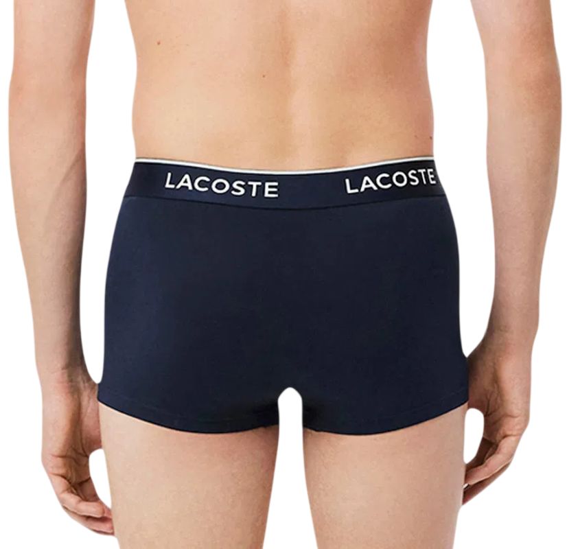 Lacoste Stretch Cotton Trunks 3P - dark blue