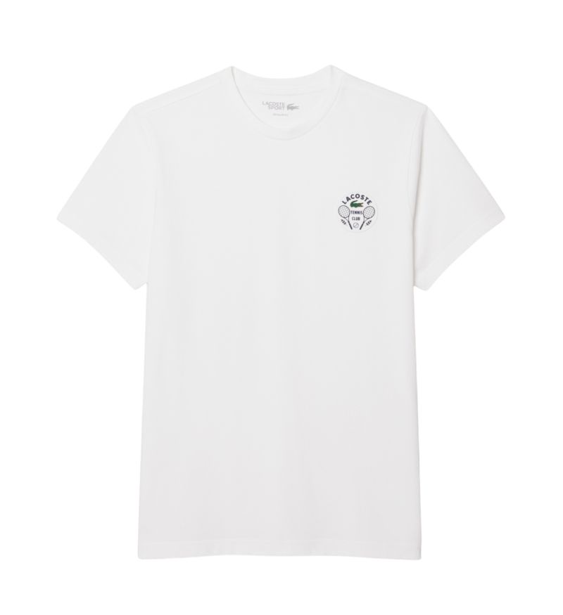 Lacoste Ultra Dry Tennis Heritage Badge - white