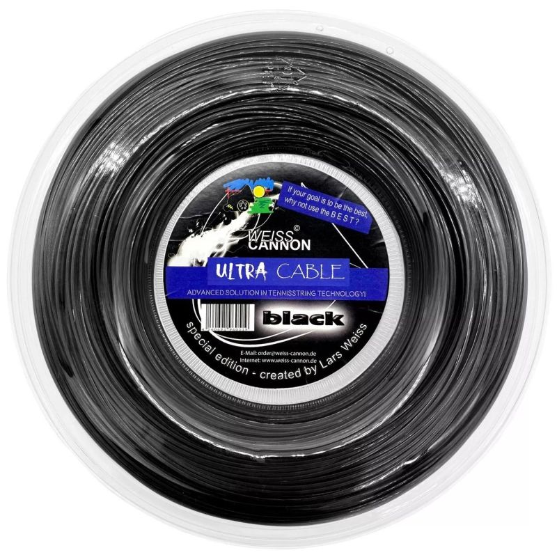 WeissUltraCableBlackReel Weiss Cannon Ultra Cable (200 m) - black