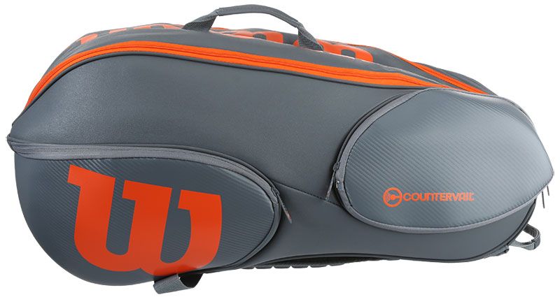 Wilson Vancouver Burn Reverse 9 Pk Bag - grey/orange
