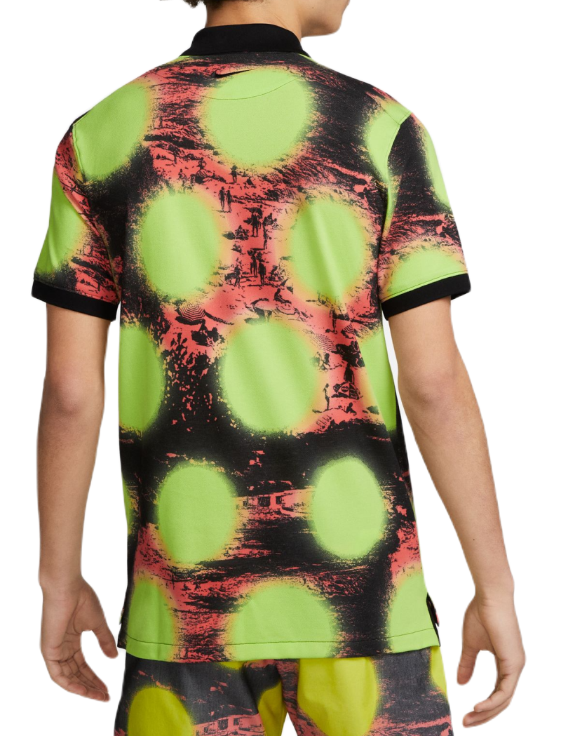 AURORA_DV9048-702_PHSFM001-2000 Nike Polo Printed Slim-Fit Polo - volt/black/black