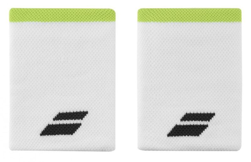 babolat-logo-jumbo-wristband-white-aero Babolat Logo Jumbo Wristband - white/aero