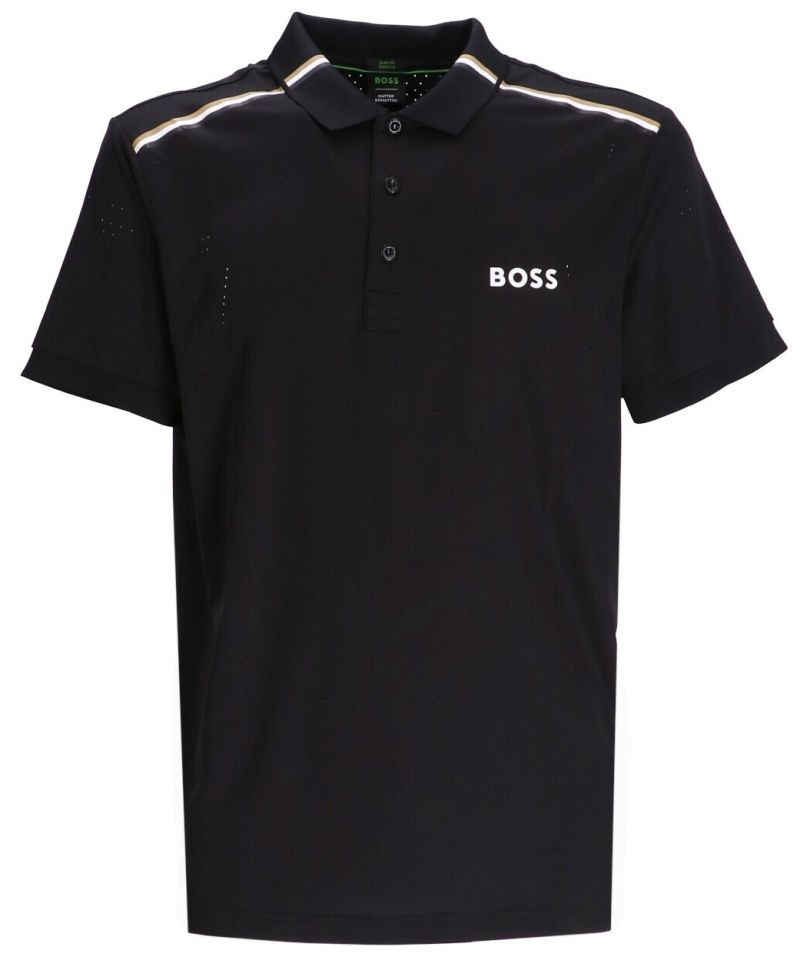 BOSS x Matteo Berrettini Patteo MB Slim Fit Polo Shirt - black BOSS x Matteo Berrettini Patteo MB Slim Fit Polo Shirt - black