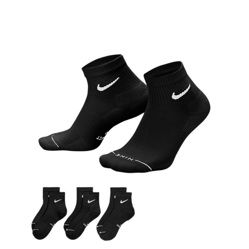 Nike Everyday Elevated Ankle 3P - black Nike Everyday Elevated Ankle 3P - black