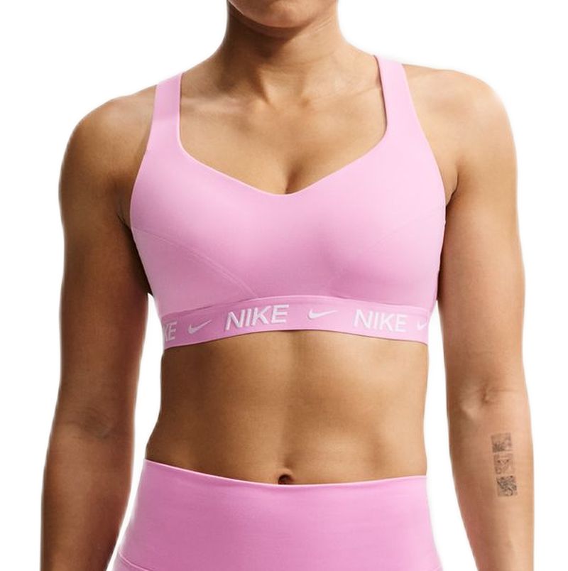 Stanik Nike Indy With Strong Support Padded Adjustable Sports - pink rise