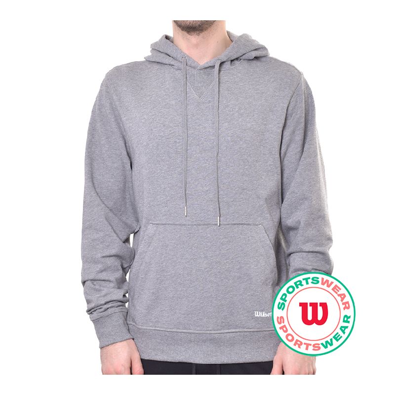 WL1107501_logo Wilson Triblend Hoodie - med heather grey