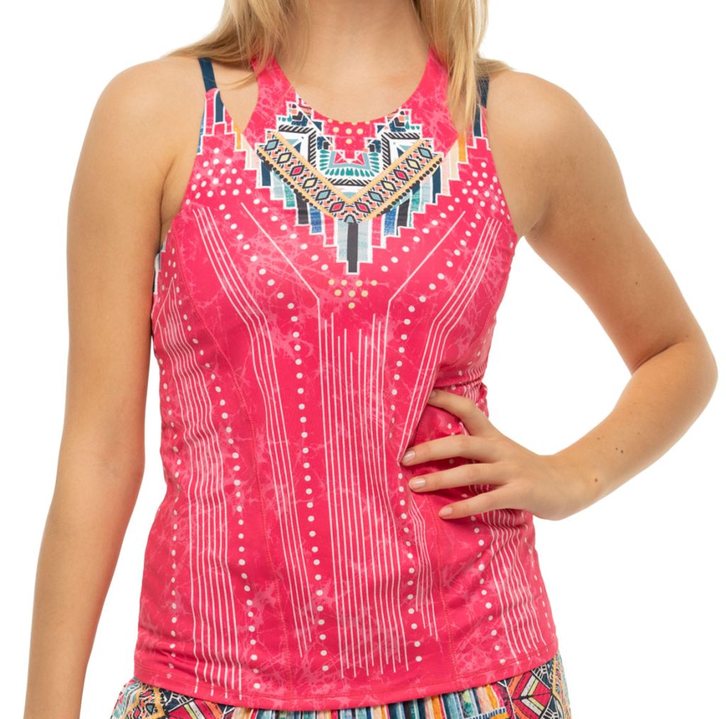 Lucky in Love Pretty in Ink Bralette Tank - shocking pink Lucky in Love Pretty in Ink Bralette Tank - shocking pink