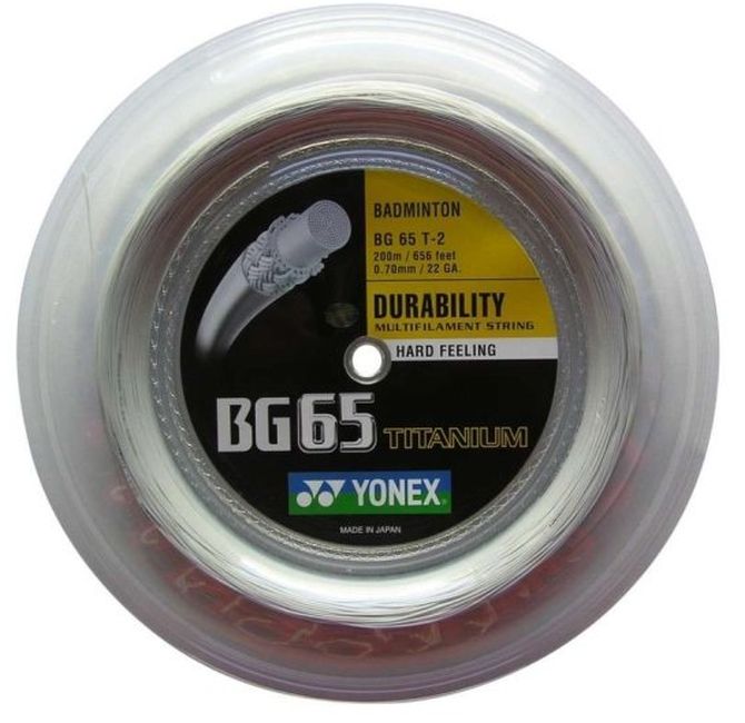 Yonex BG 65 Titanium (200 m) - white