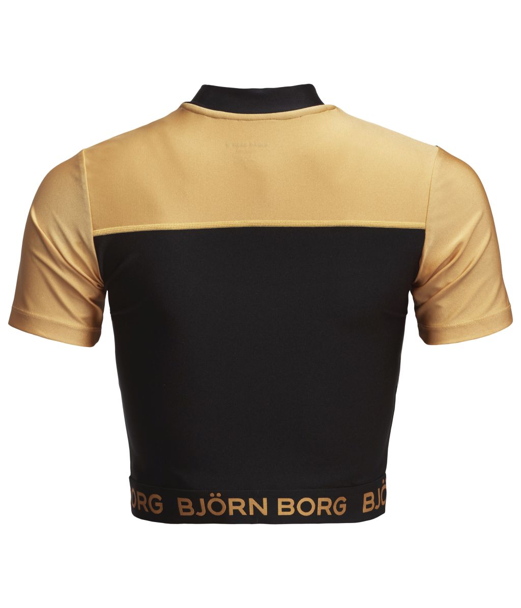 Björn Borg Cropped Tee Cylie W - black gold