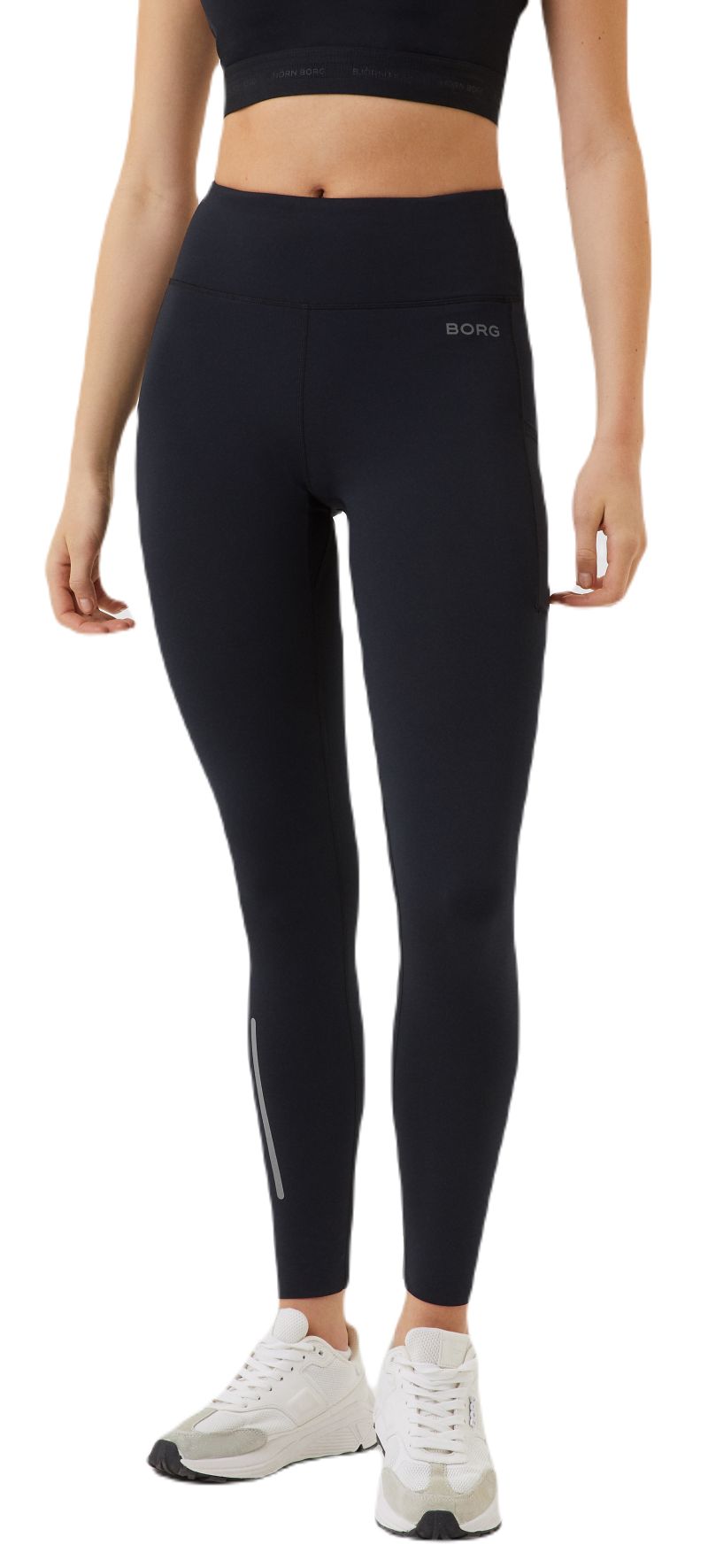 10002381_BK001_1 Björn Borg Running Winter Tights - black beauty
