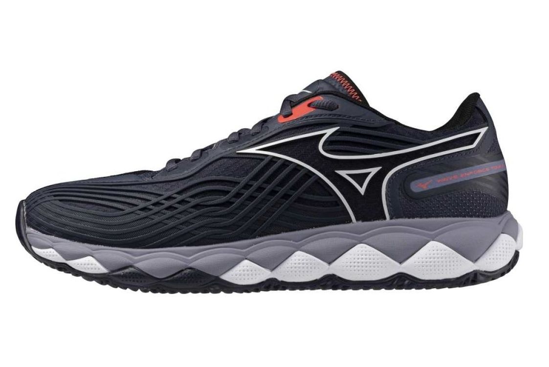 Mizuno Wave Enforce Tour 2 CC - odyssey gray/white/fiery coral 2
