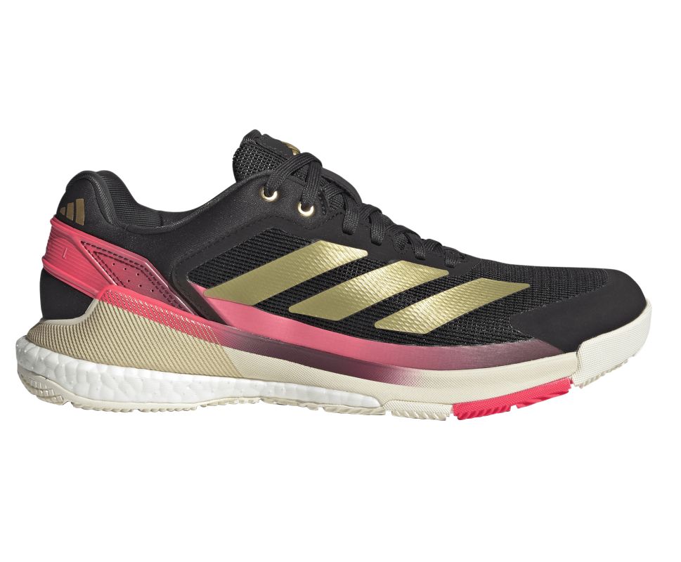 Męskie buty do padla Adidas Crazyquick Boost Padel M - core black/gold metallic/ solar turbo