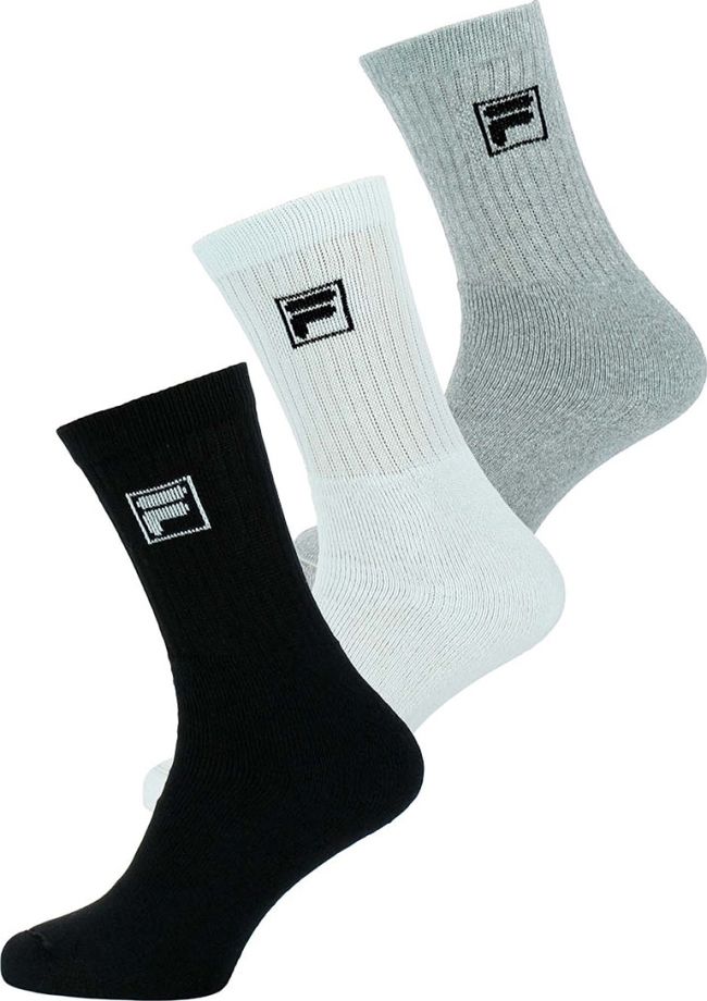 Fila Tennis Socks 3P - classic/black/grey/white Fila Tennis Socks 3P - classic/black/grey/white