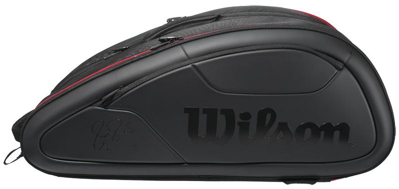 wilson-federer-super-dna-12-pk-bag-black-2 Wilson Federer Super DNA 12 Pk Bag - black