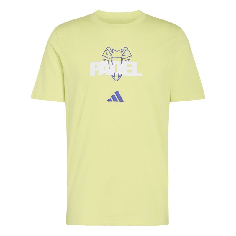 Męski t-shirt Adidas Padel Graphic - semi frozen lemon