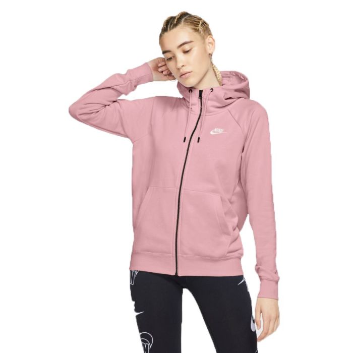 nike essential hoodie pink