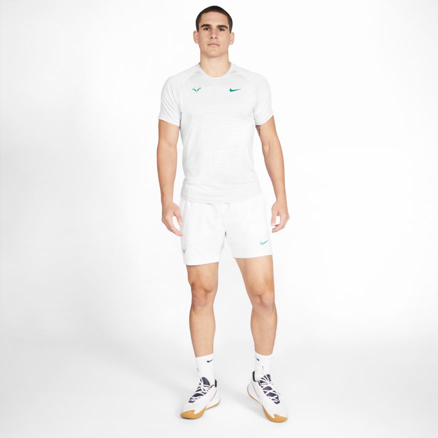 Nike Court Rafa Aeroreact Top SS Slam - white/lucid green