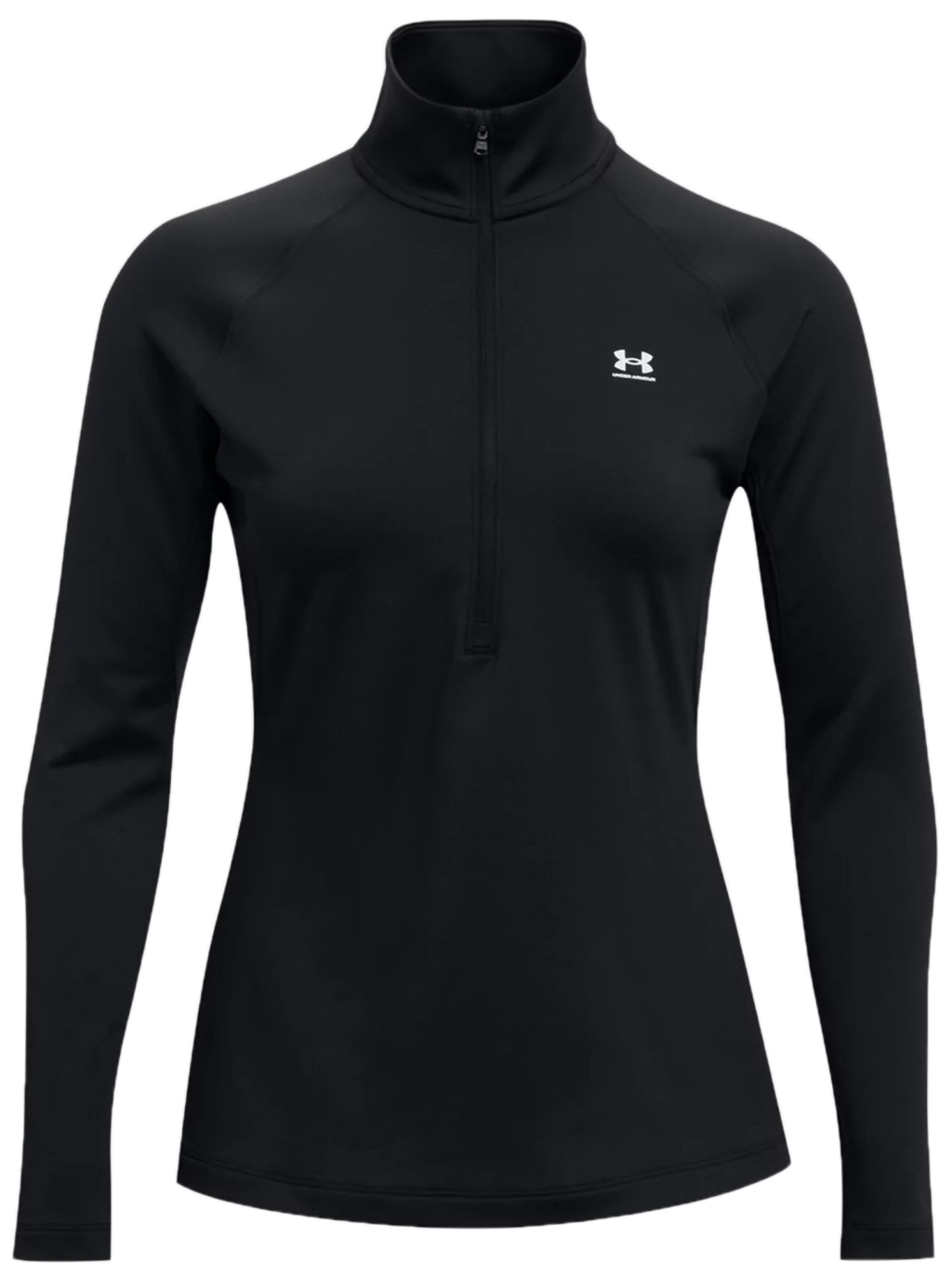 Under Armour Women's ColdGear Authentics 1/4 Zip - black/white