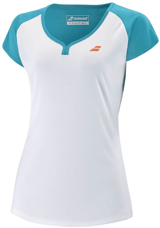 Babolat Play Cap Sleeve Top Women - white/caneel bay