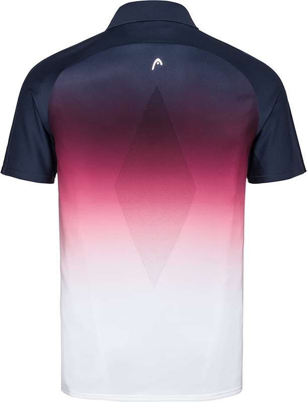 Head Performance Polo Shirt M - dark blue/hibiscus