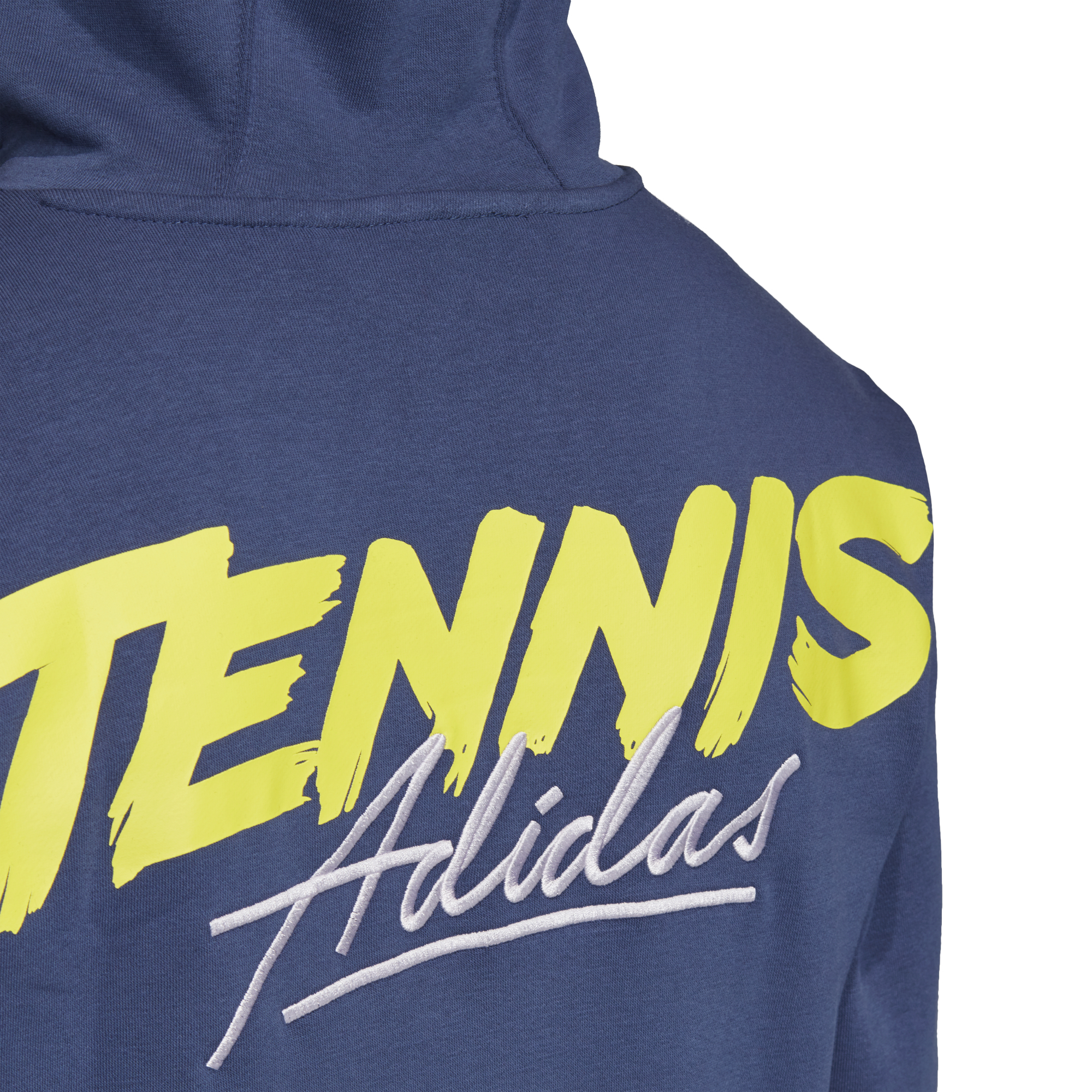 Adidas Category Graphic Hoodie - tech indigo/shock yellow