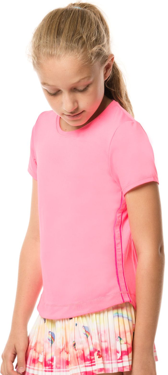 lucky-in-love-core-dynamic-high-low-s-s-girls-pink-2 Lucky in Love Core Dynamic High-Low S/S Girls - pink