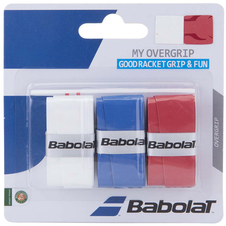 Babolat My Overgrip (3 szt.) - white/blue/red