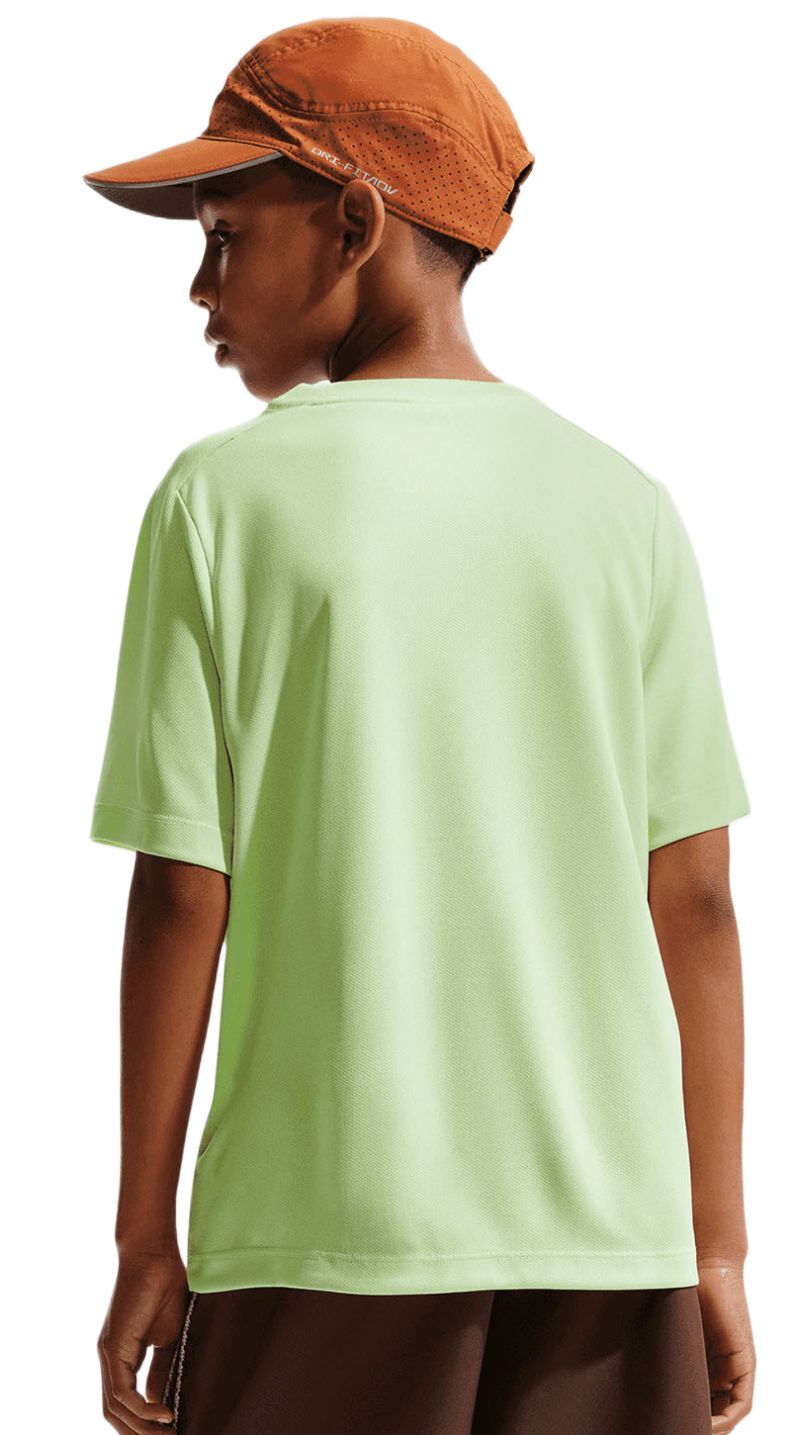 Nike Boys Dri-FIT Multi Short Sleeve - light liquid lime/white 