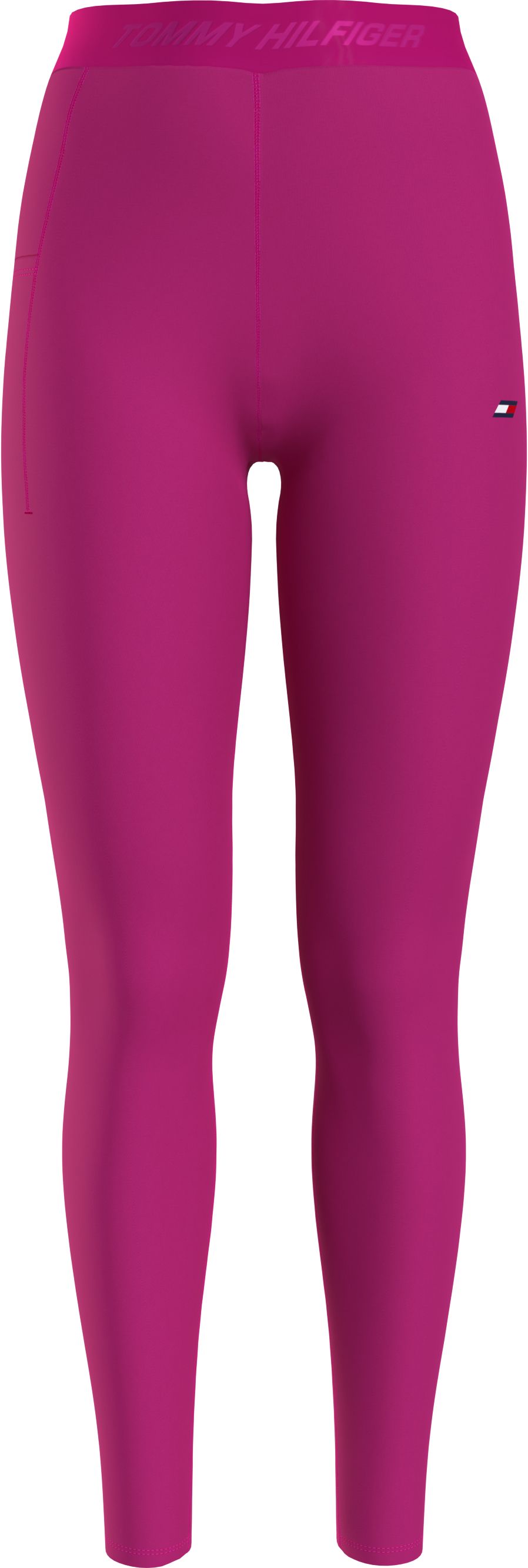 Tommy Hilfiger HW Branded Tape Ess Legging - eccentric magenta