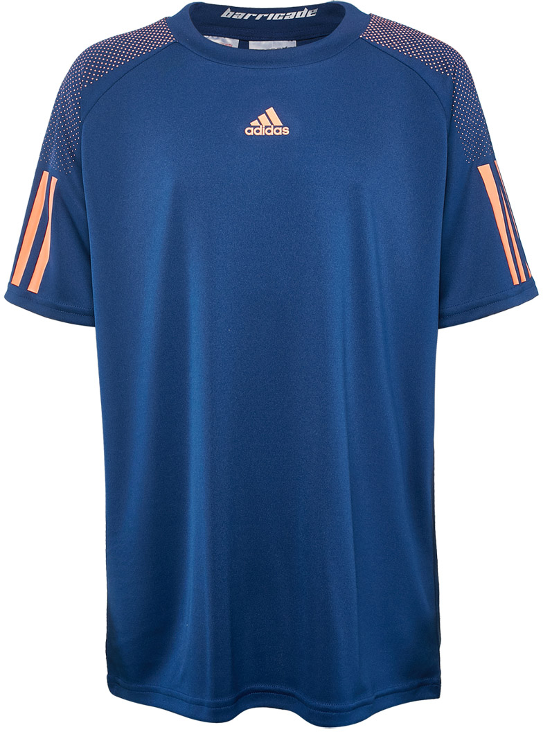 adidas-barricade-tee-mystery-blue-glow-orange Adidas Barricade Tee - mystery blue/glow orange