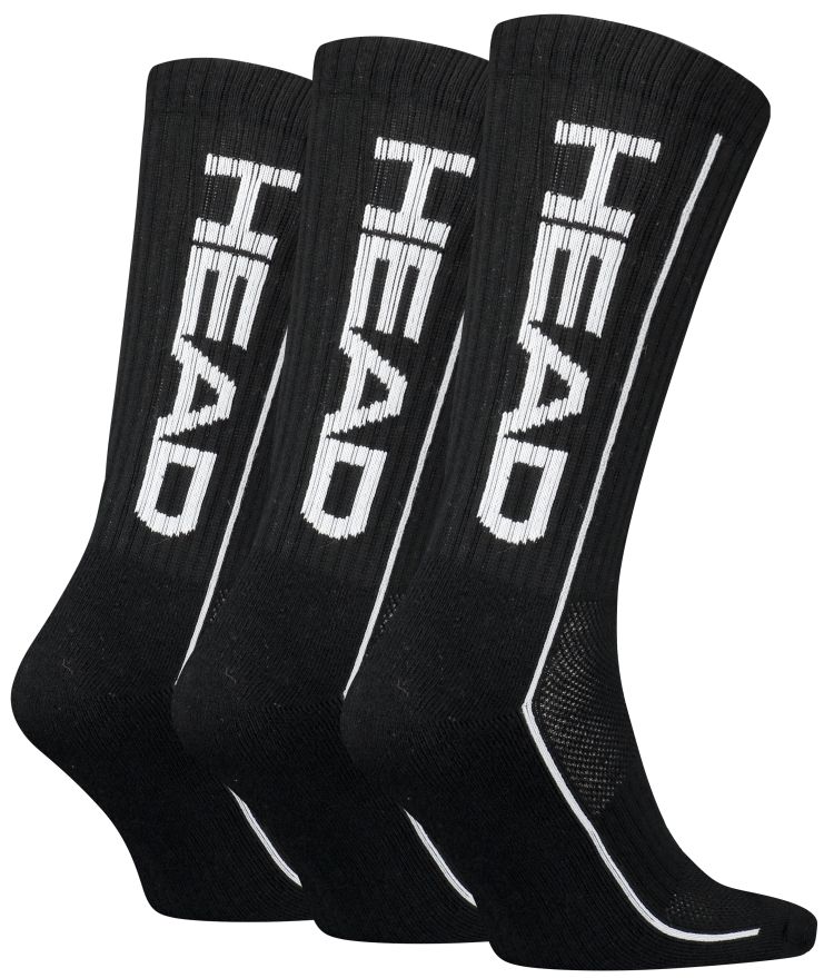 Head Performance Crew 3P - black