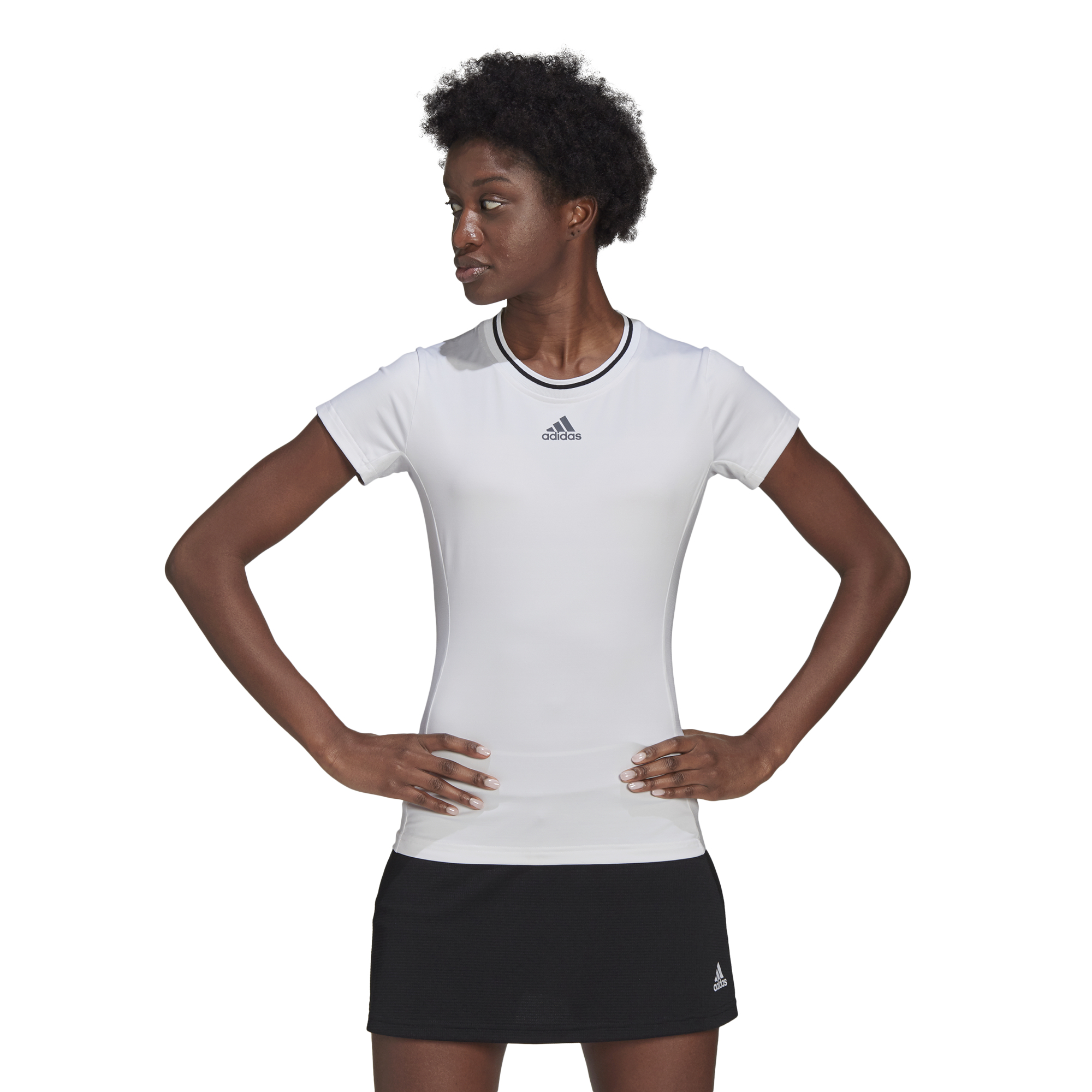 Adidas Freelift Tee W - white/black