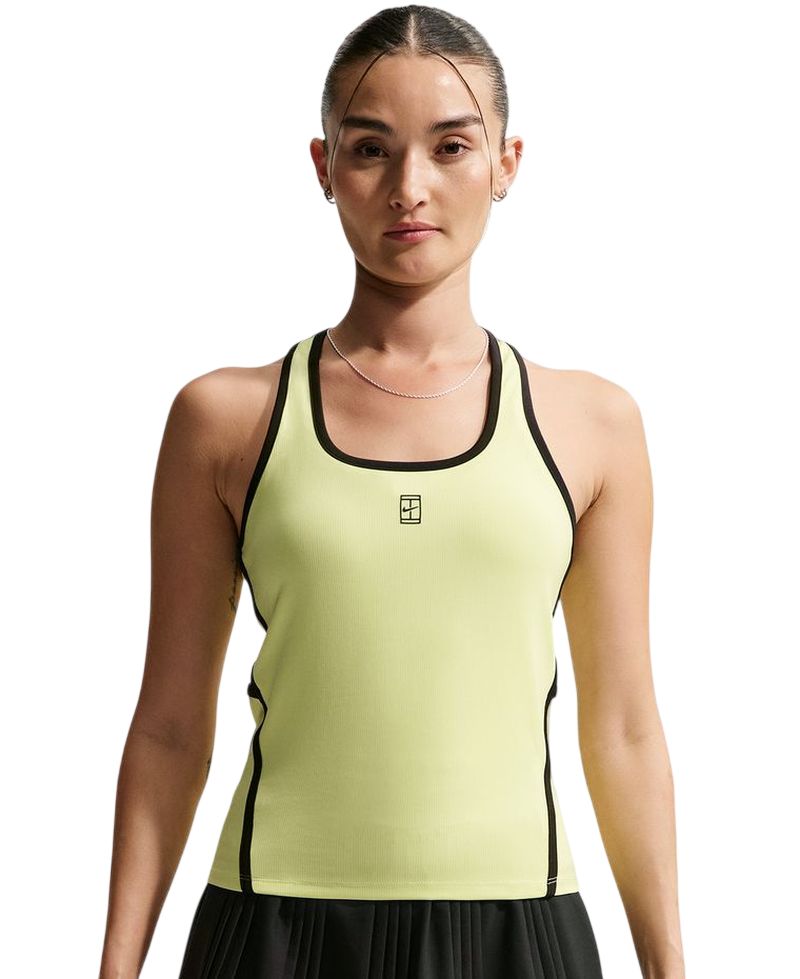 Nike Court Advantage Tank - light lemon twist/black