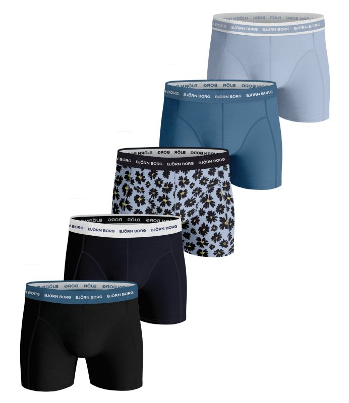 Björn Borg Shorts Sammy BB Fourflower 5P - skyway