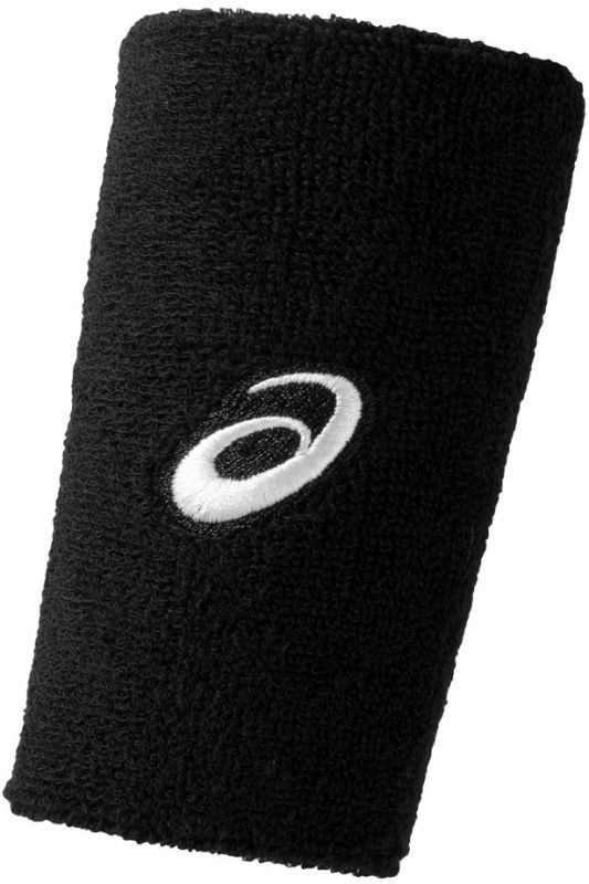 asics-terry-double-wide-wristband-black-1 Asics Terry Double Wide Wristband - black