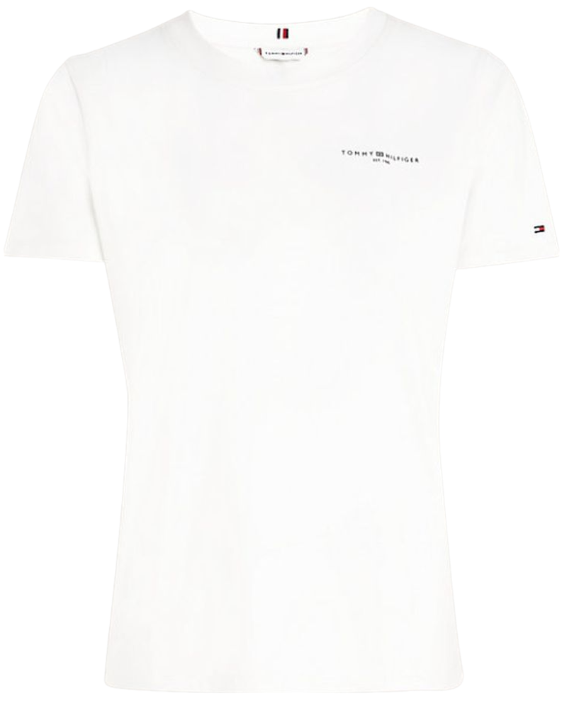 Tommy Hilfiger 1985 Regular Mini Corp Logo C-NK SS - ecru