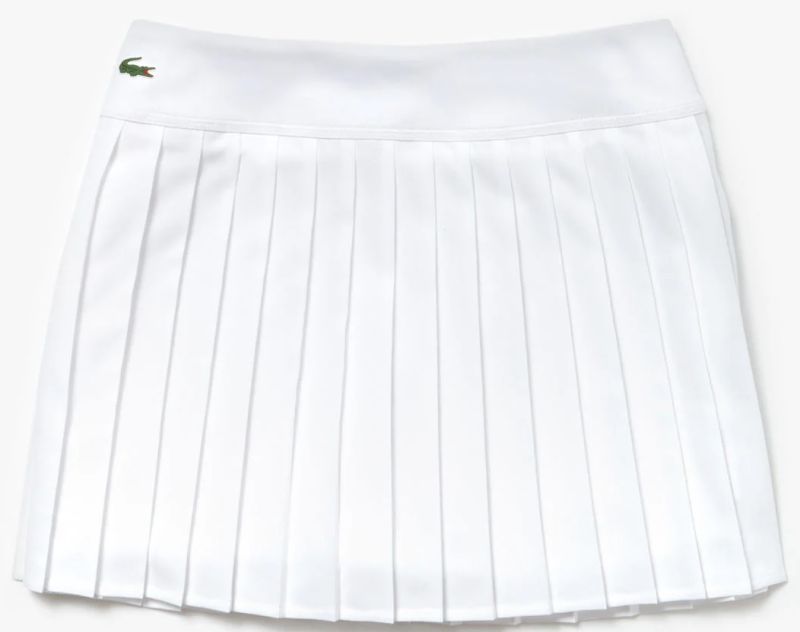Lacoste SPORT Tennis Technical Mesh Pleated Skirt - white
