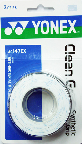 Yonex Clean Grap 3P - white/sky blue