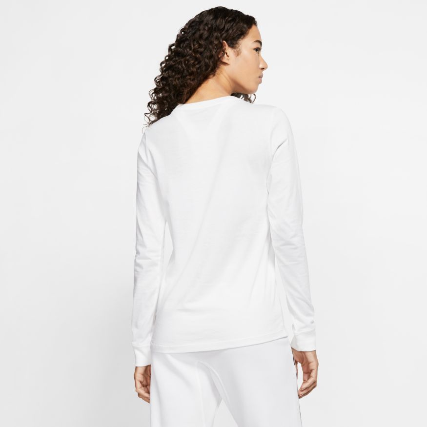 Nike Swoosh Essential LS Icon Ftr - white/black