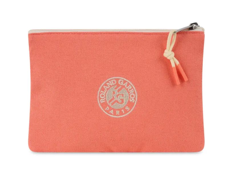 Roland Garros Sporty Chic Pouch - coral