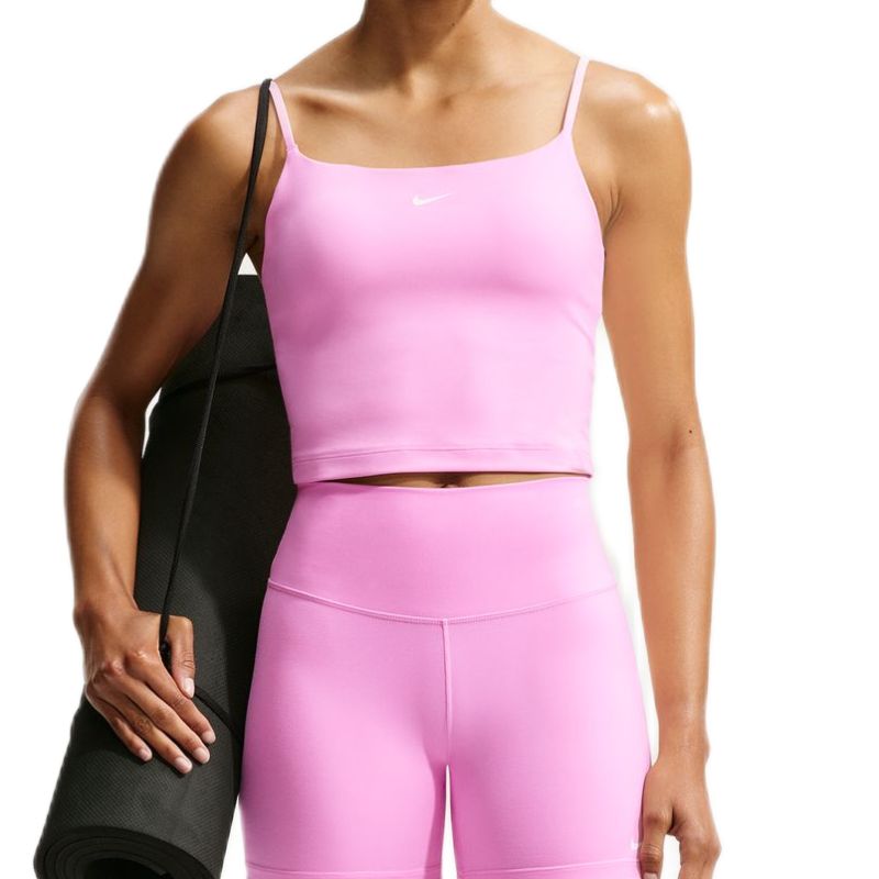 Nike One Medium Support Padded Adjustable Sports - pink rise