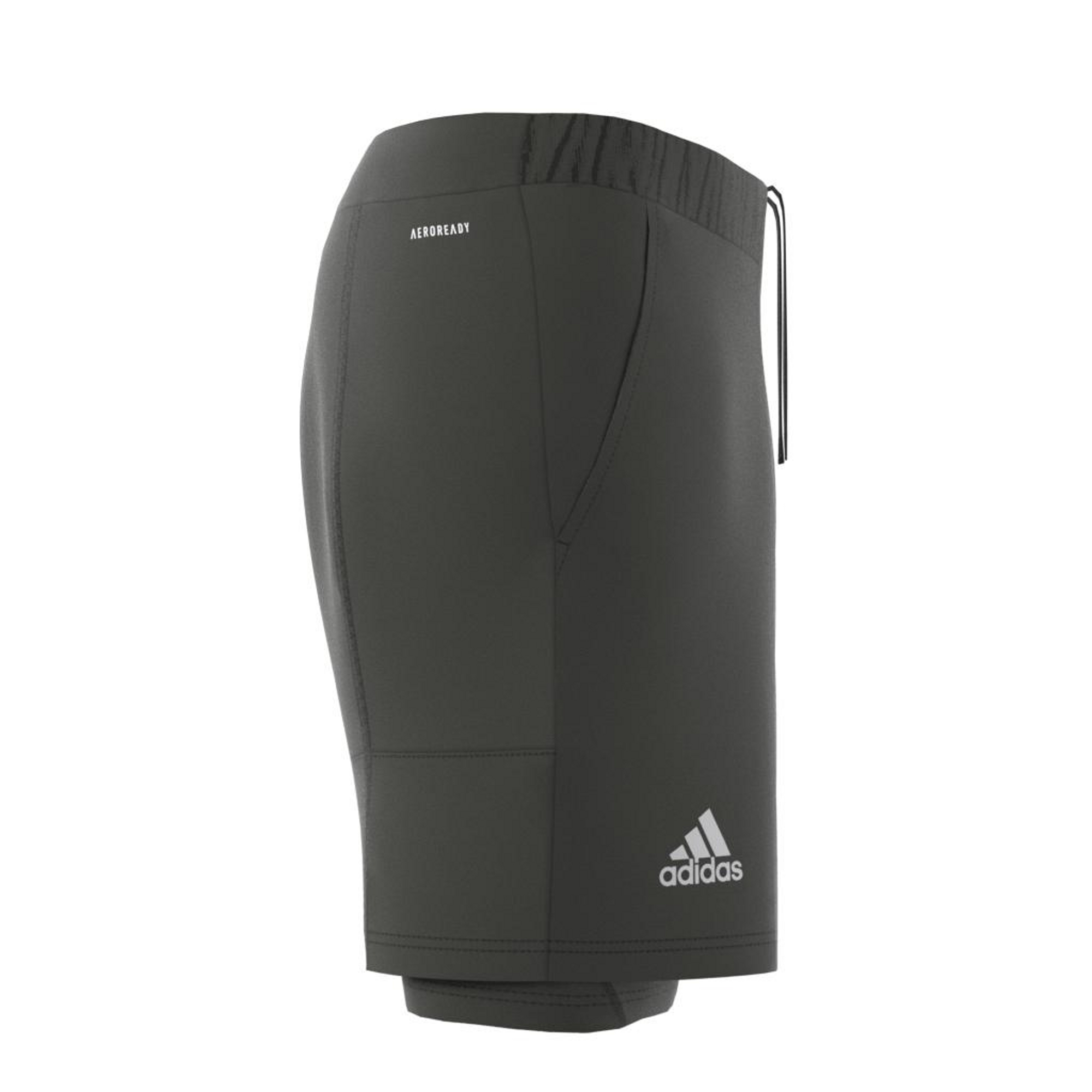 Adidas 2in1 Short Heat Ready 7in - legend earth/grey two