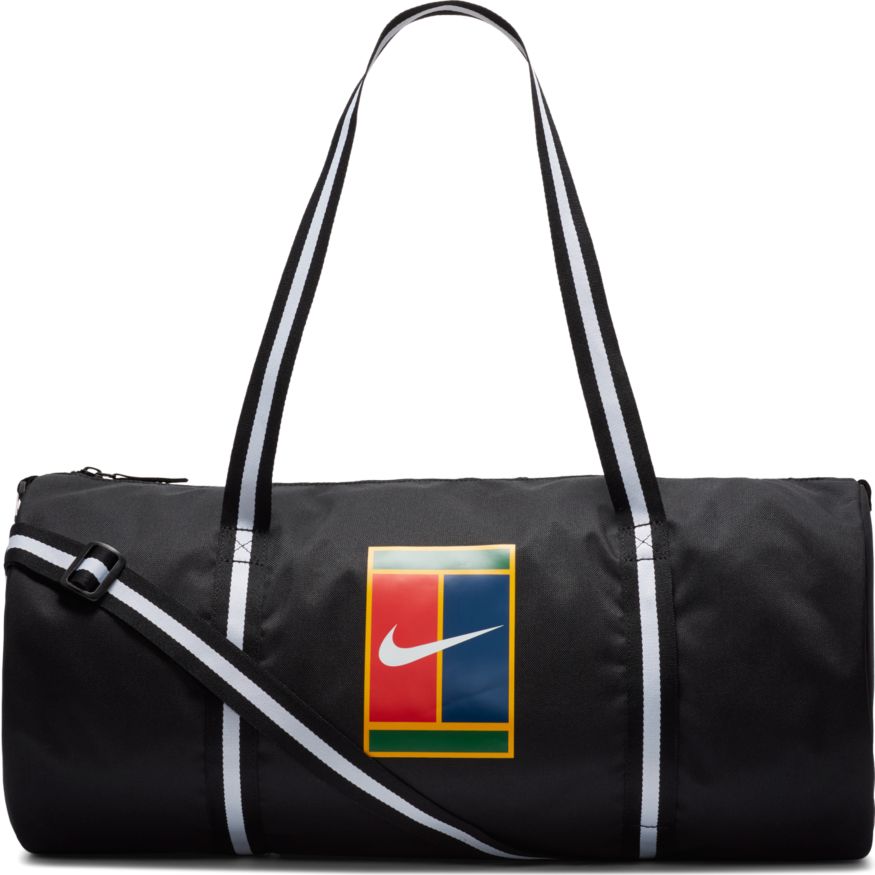 Nike Court Heritage Tennis Duffel Bag - black/white/white