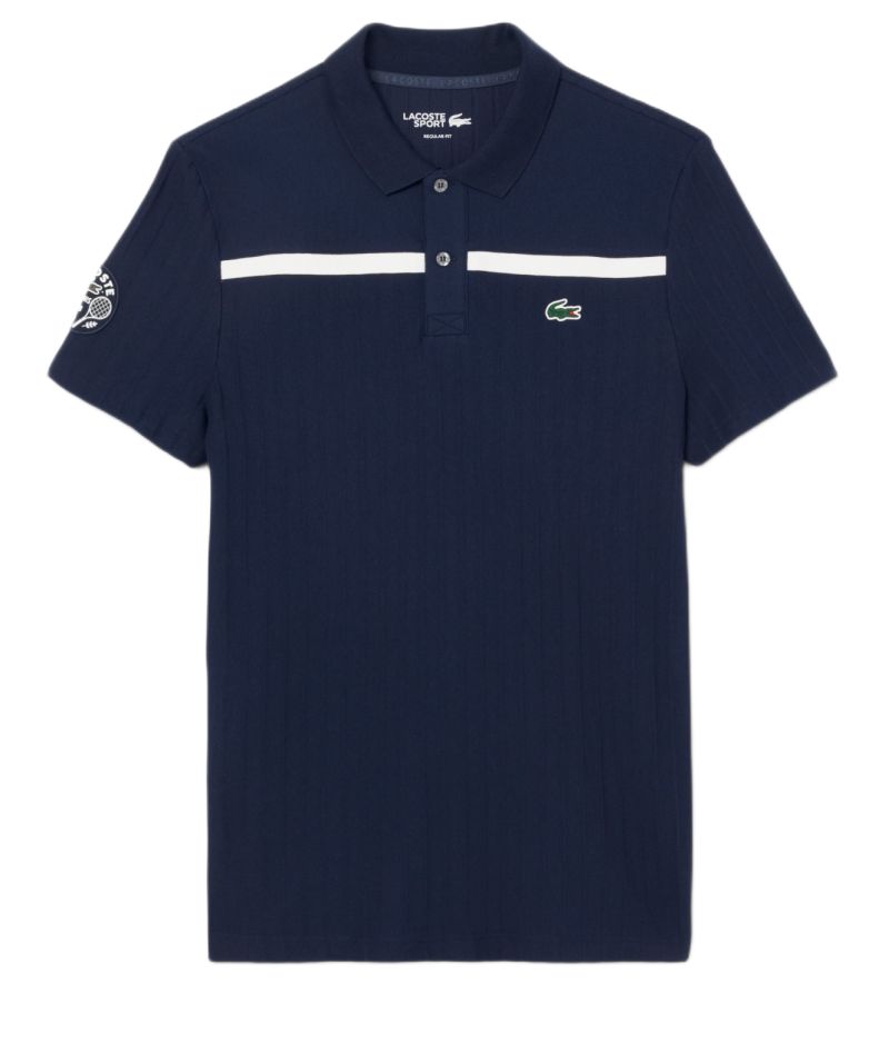Lacoste Ultra Dry Badge Accent Tennis Heritage - navy blue/white