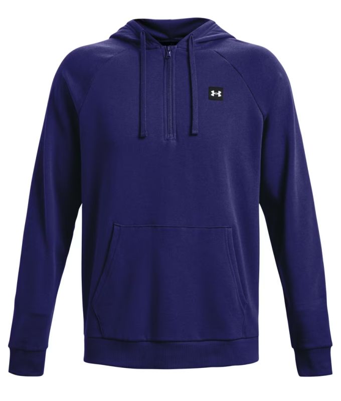Under Armour Men's UA Rival Fleece 1 Zip Hoodie - sonar blue/onyx white Under Armour Men's UA Rival Fleece 1 Zip Hoodie - sonar blue/onyx white