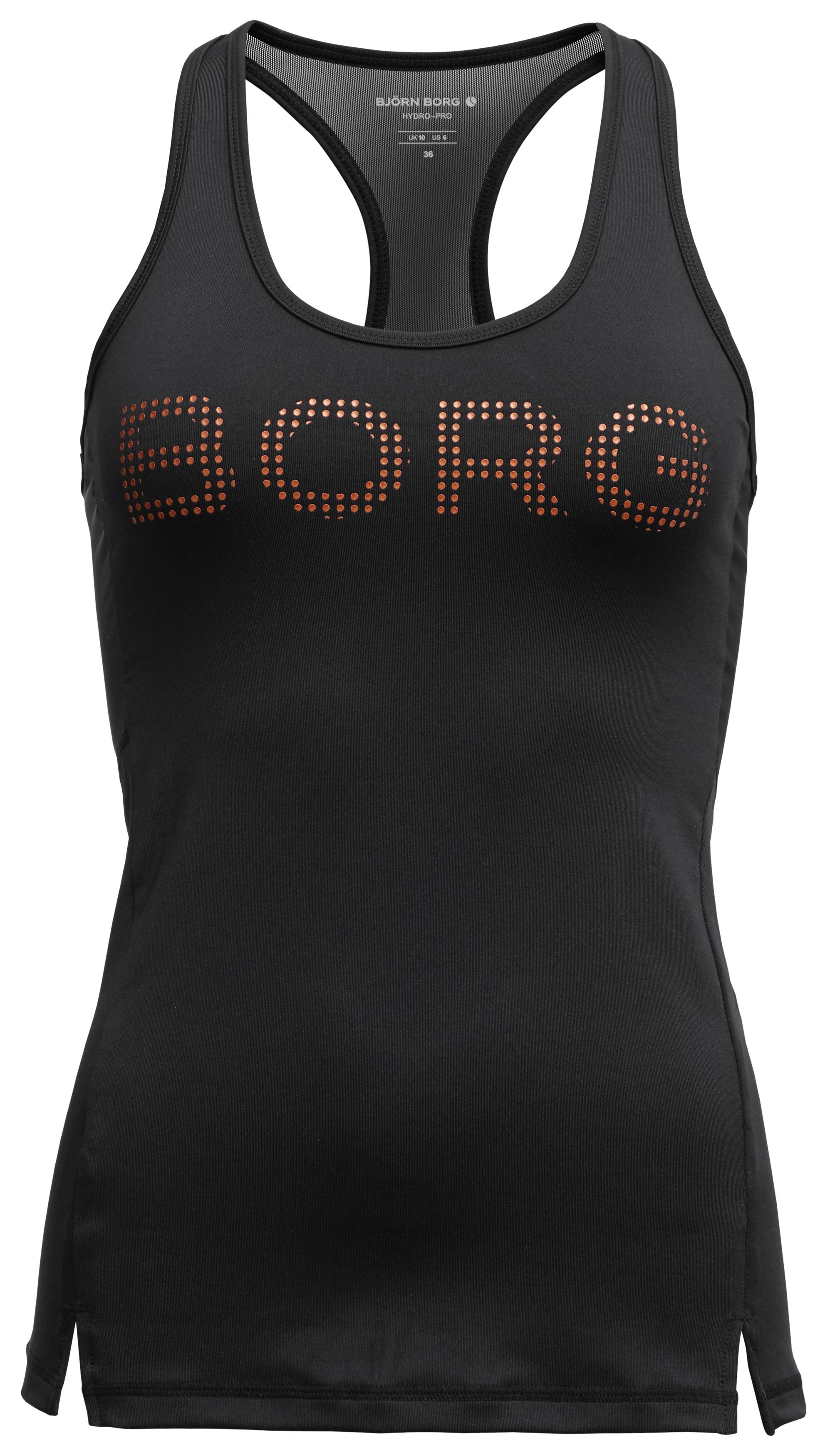 Björn Borg Racerback Tank Medal W - black gold