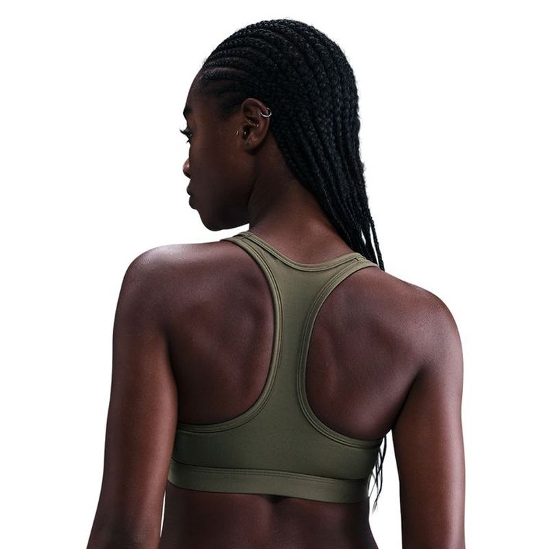 Nike Swoosh Medium Support Non-Padded Sports - medium olive/white Nike Swoosh Medium Support Non-Padded Sports - medium olive/white