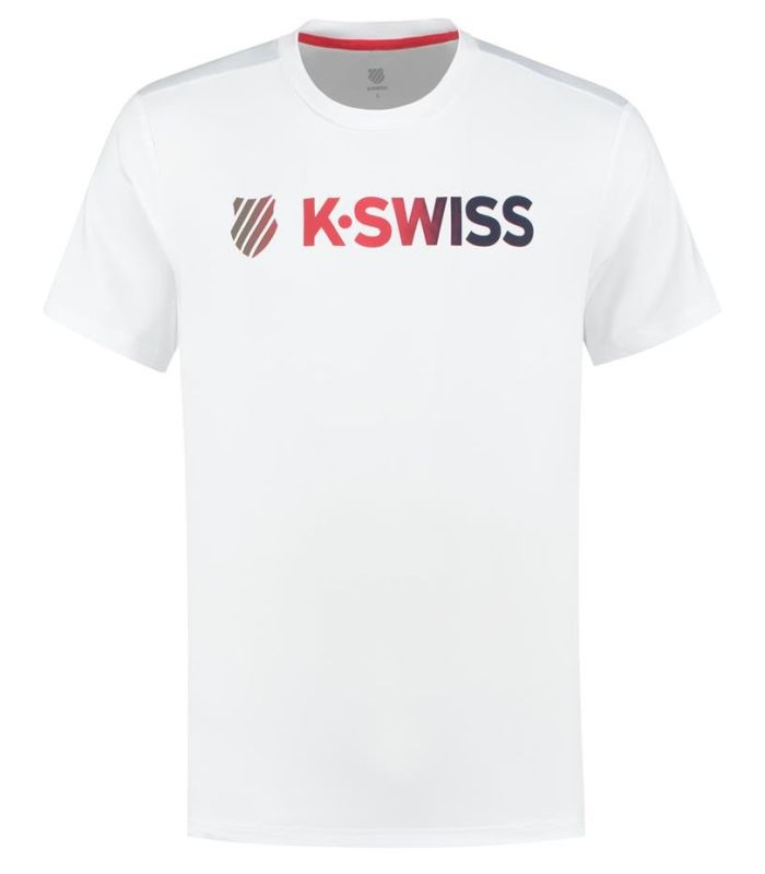 K-Swiss Heritage Sport Logo Tee M - white